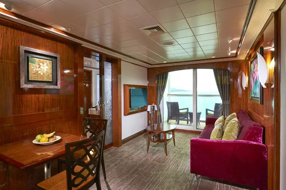 The Haven rodinná Villa se dvěma ložnicemi a balkonem, obývací část - Norwegian Gem