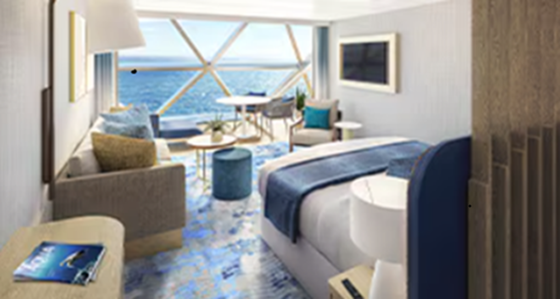 Apartmá s panoramatickým výhledem BEZ balkonu (VP) - Icon of the Seas