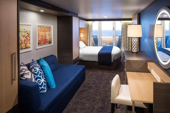 Kajuta s balkonem s omezeným výhledem (1E, 2E) - Odyssey of the Seas