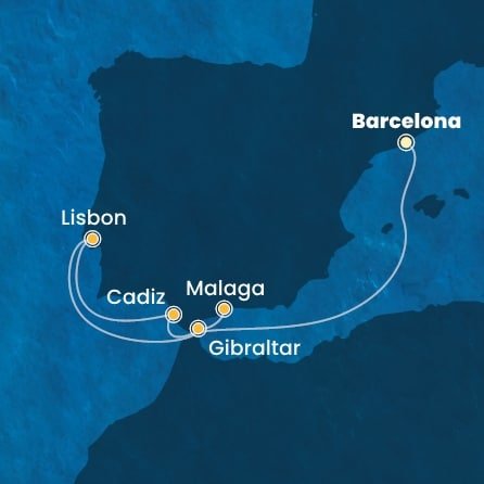 Španělsko, Portugalsko, Velká Británie z Barcelony na lodi Costa Diadema Španělsko, Portugalsko, Velká Británie z Barcelony na lodi Costa Diadema
