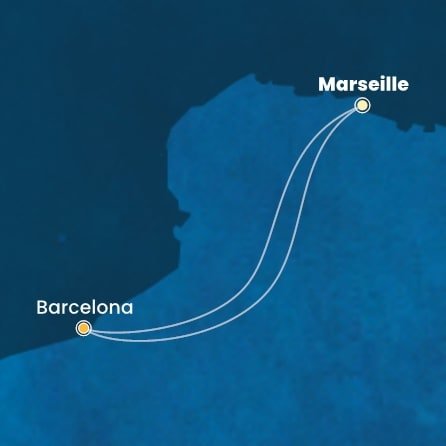 Francie, Španělsko z Marseille na lodi Costa Toscana