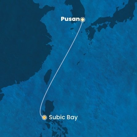 Jižní Korea, Filipíny na lodi Costa Serena
