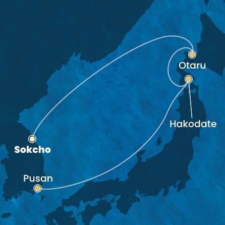 Jižní Korea, Japonsko ze Sokcha na lodi Costa Serena Jižní Korea, Japonsko ze Sokcha na lodi Costa Serena