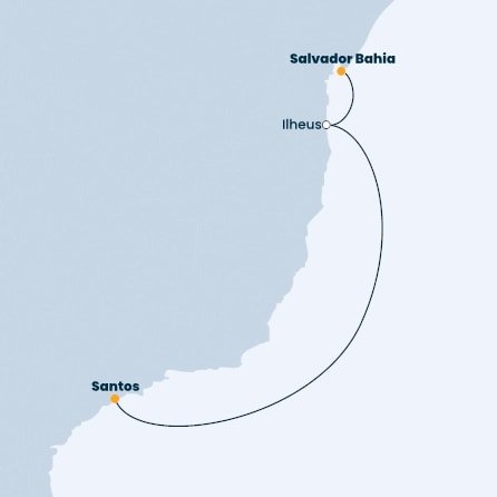 Brazílie ze Salvadoru na lodi Costa Firenze