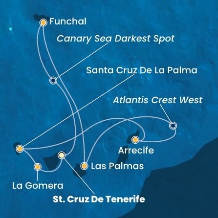 Španělsko, , Portugalsko z Tenerife na lodi Costa Fortuna