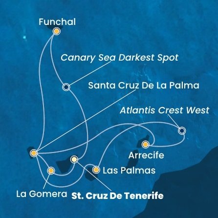 Španělsko, , Portugalsko z Tenerife na lodi Costa Fortuna