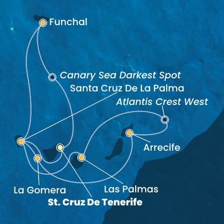 Španělsko, , Portugalsko z Tenerife na lodi Costa Fortuna