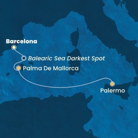 Španělsko, Itálie z Barcelony na lodi Costa Smeralda