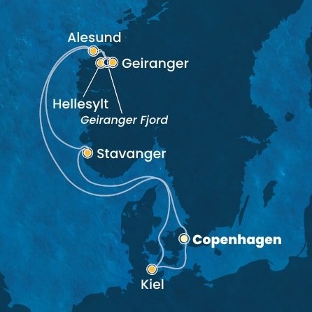 Dánsko, Norsko, Německo z Kodaně na lodi Costa Diadema