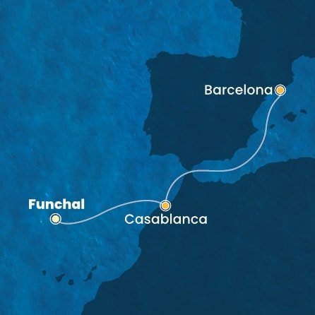 Portugalsko, Maroko, Španělsko z Funchalu na lodi Costa Fortuna