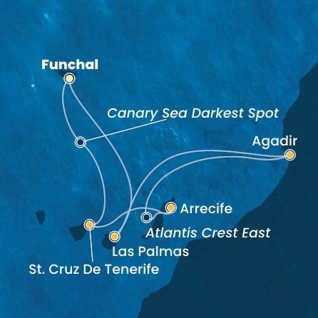 Portugalsko, Španělsko, Maroko z Funchalu na lodi Costa Fortuna
