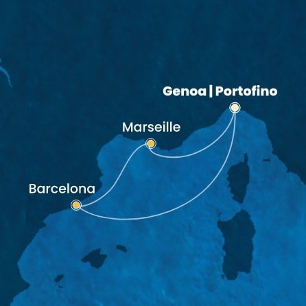 Itálie, Francie, Španělsko z Janova na lodi Costa Fascinosa
