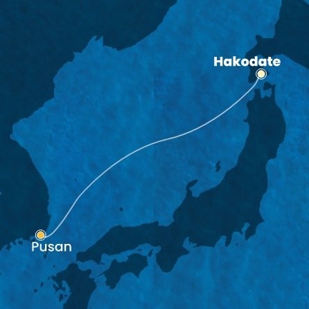 Japonsko, Jižní Korea z Hakodatu na lodi Costa Serena