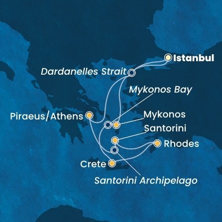 Turecko, Řecko z Istanbulu na lodi Costa Fortuna Turecko, Řecko z Istanbulu na lodi Costa Fortuna