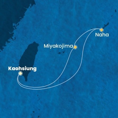 Tchaj-wan, Japonsko na lodi Costa Serena