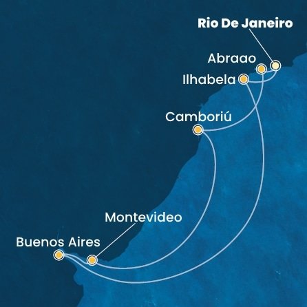 Brazílie, Argentina, Uruguay z Rio de Janeira na lodi Costa Serena