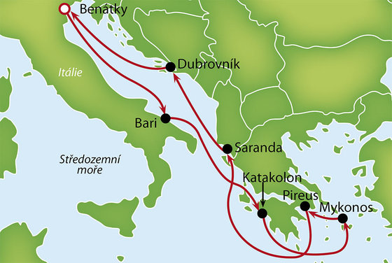 Okruh východním Středomořím se zastávkami v Řecku i Albánii na lodi MSC Lirica