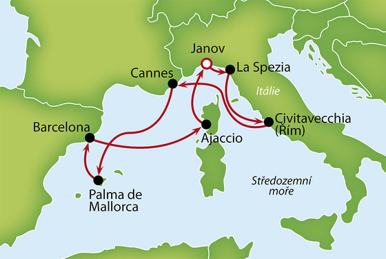 Křížem krážem nádherným Středomořím na lodi MSC Seaview