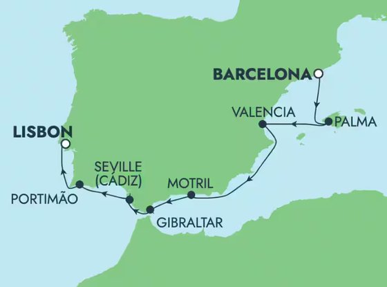 Kolem Pyrenejského poloostrova na Norwegian Dawn