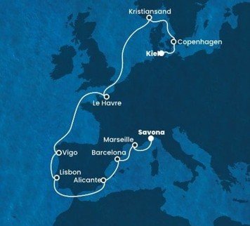 Obeplujte s námi Evropu na Costa Diadema