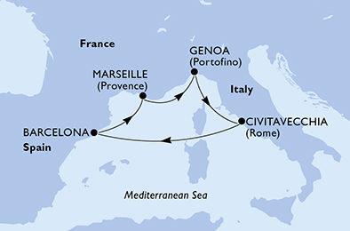 Na skok do Středomoří na MSC Fantasia