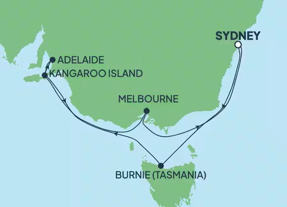 Jižní pobřeží Austálie na Norwegian Spirit