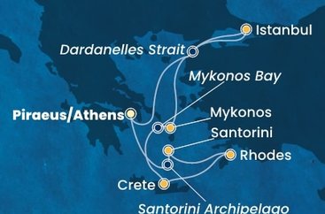 Řecko, Turecko z Pirea na lodi Costa Fortuna Řecko, Turecko z Pirea na lodi Costa Fortuna