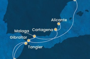 Španělsko, Maroko, Velká Británie z Barcelony na lodi Costa Pacifica Španělsko, Maroko, Velká Británie z Barcelony na lodi Costa Pacifica