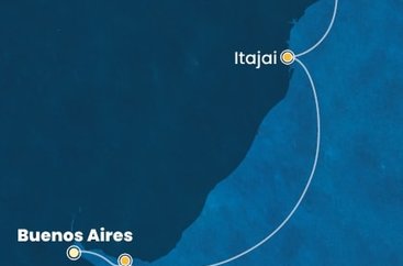 Argentina, Uruguay, Brazílie z Buenos Aires na lodi Costa Diadema