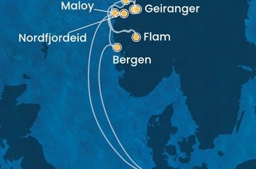 Německo, Norsko z Hamburku na lodi Costa Favolosa Německo, Norsko z Hamburku na lodi Costa Favolosa