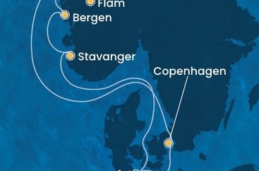 Německo, Dánsko, Norsko z Kielu na lodi Costa Diadema Německo, Dánsko, Norsko z Kielu na lodi Costa Diadema