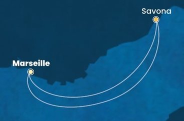 Francie, Itálie z Marseille na lodi Costa Pacifica
