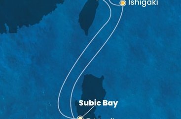 Filipíny, Tchaj-wan, Japonsko ze Subic Bay na lodi Costa Serena