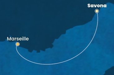 Itálie, Francie ze Savony na lodi Costa Fascinosa