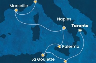 Itálie, Kefalonie, Řecko, Malta na lodi Costa Fascinosa