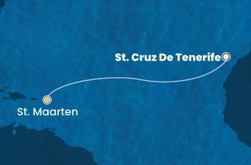 Španělsko, Svatý Martin z Tenerife na lodi Costa Fascinosa