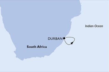 Jihoafrická republika z Durbanu na lodi MSC Musica