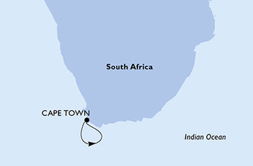 Jihoafrická republika z Kapského Města na lodi MSC Musica
