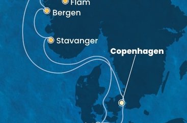 Dánsko, Norsko, Německo z Kodaně na lodi Costa Diadema Dánsko, Norsko, Německo z Kodaně na lodi Costa Diadema