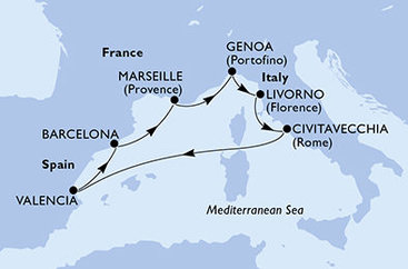 Jarní putování Středomořím na MSC Orchestra