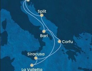 Po Jaderském moři na Maltu a zpět na Costa Deliziosa