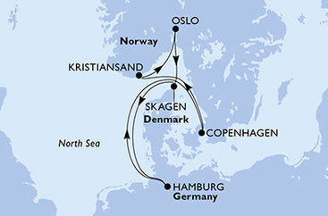 Severské panorama s velkým finále v Hamburku na MSC Preziosa