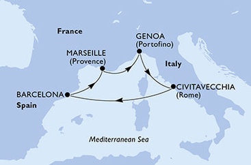 Na skok do Středomoří na MSC Fantasia
